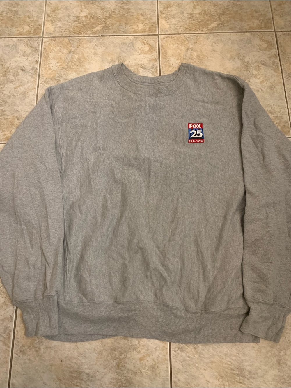 Vintage Fox News 25 reverse weave Crewneck Sweatshirt FOX25 size large